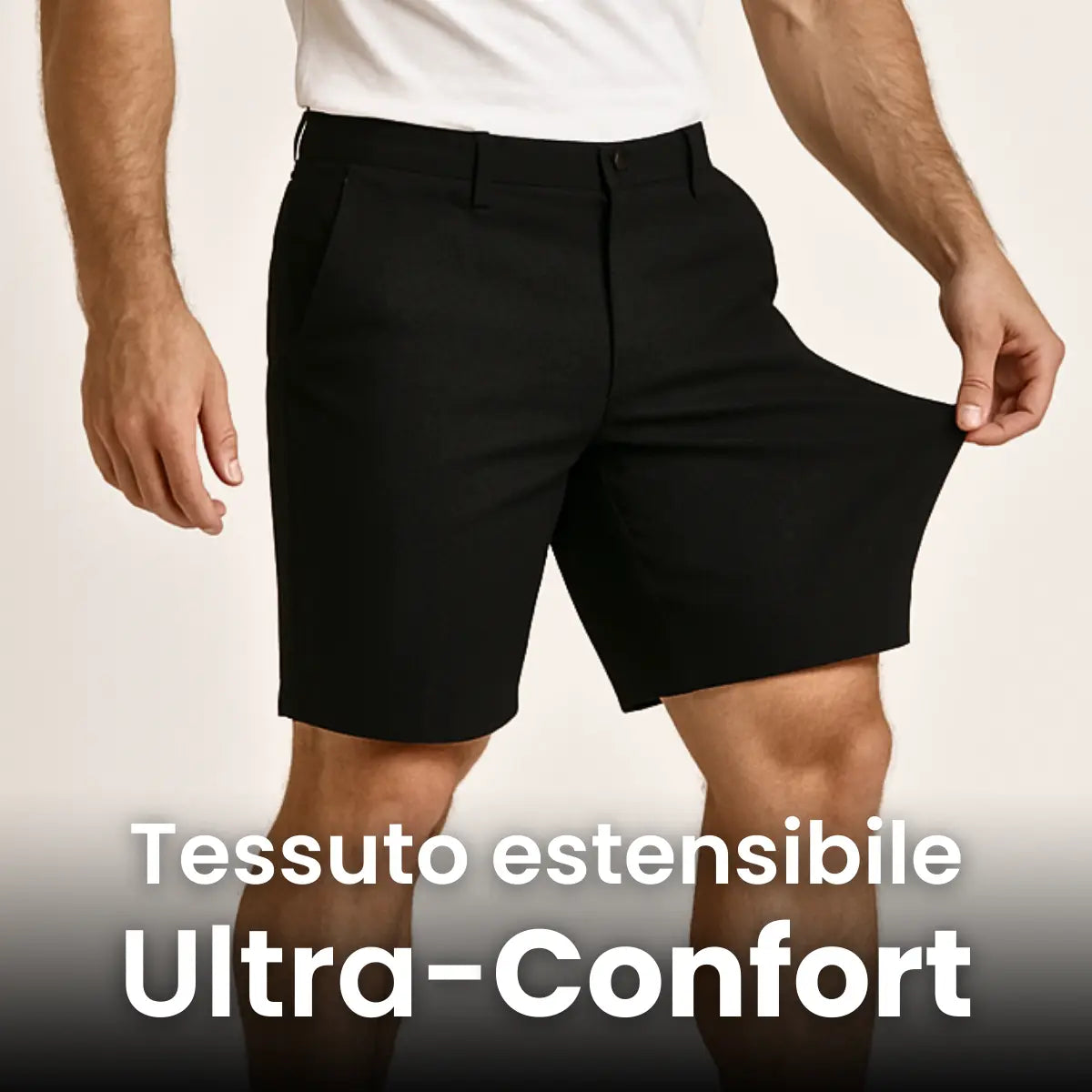 Shorts en coton élastique MorphoFit™