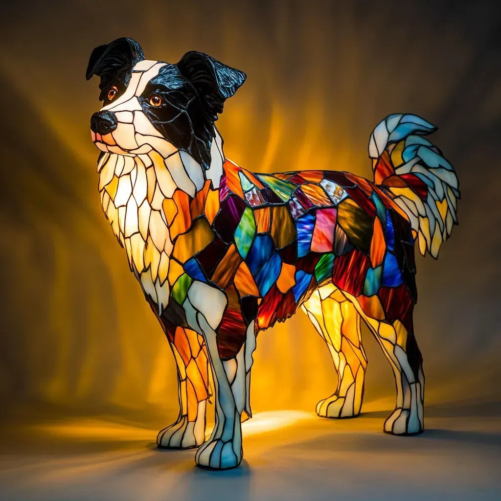 Lampe artisanale lumineuse pour chien