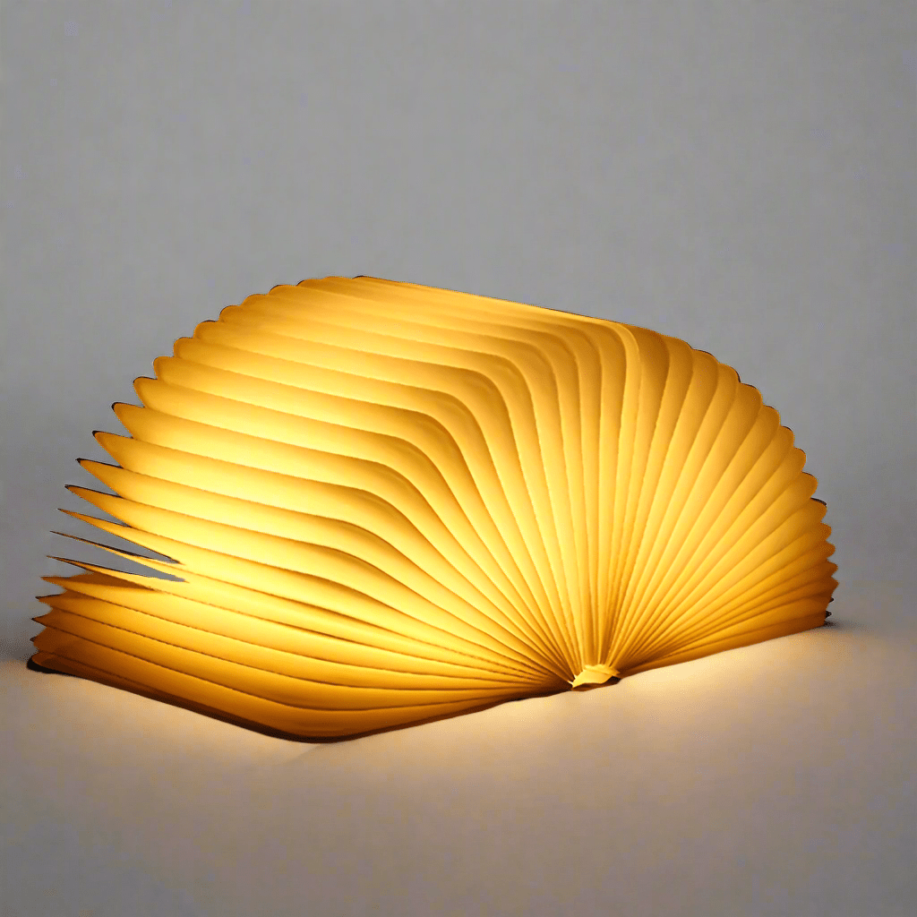 Lampe de table pliante en bois LED