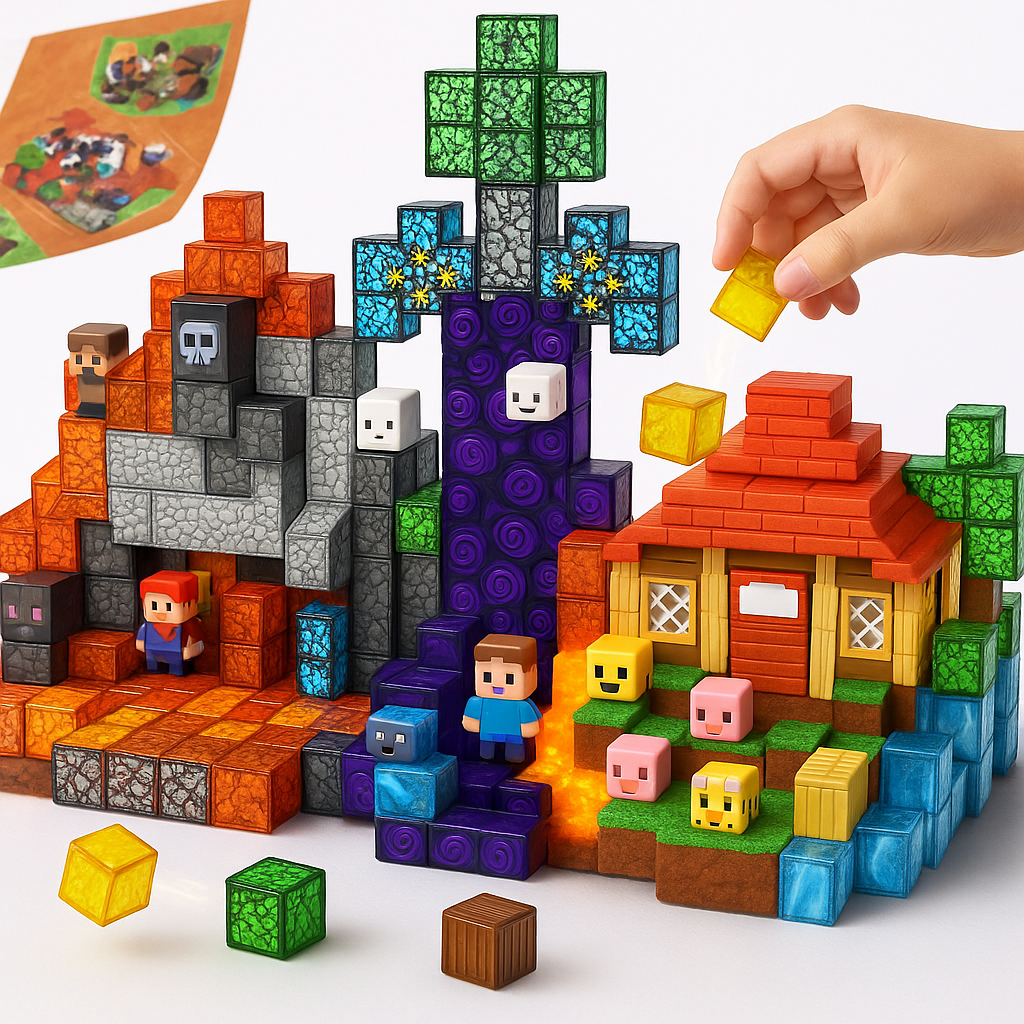 Jeu de construction magnétique pour enfants