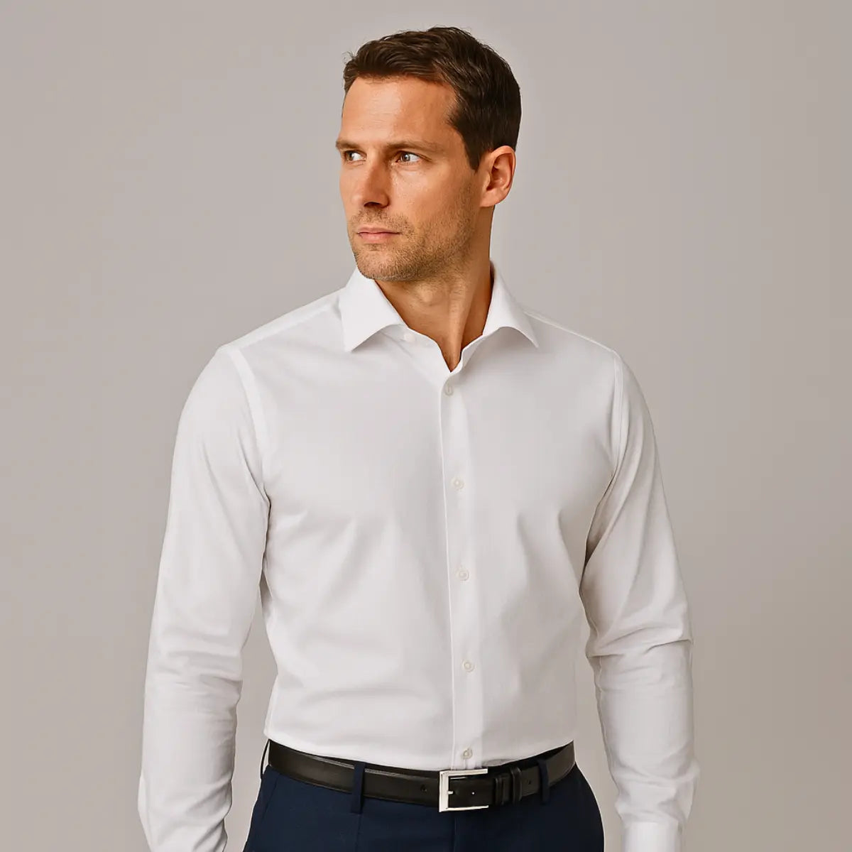 Camicia Antipiega a Taglio Aderente