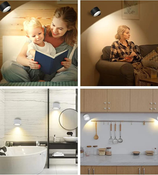Applique LED dimmable avec télécommande
