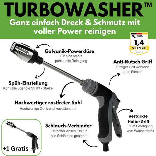 Turbowasher – Idropulitore ad alta pressione per tubo da giardino