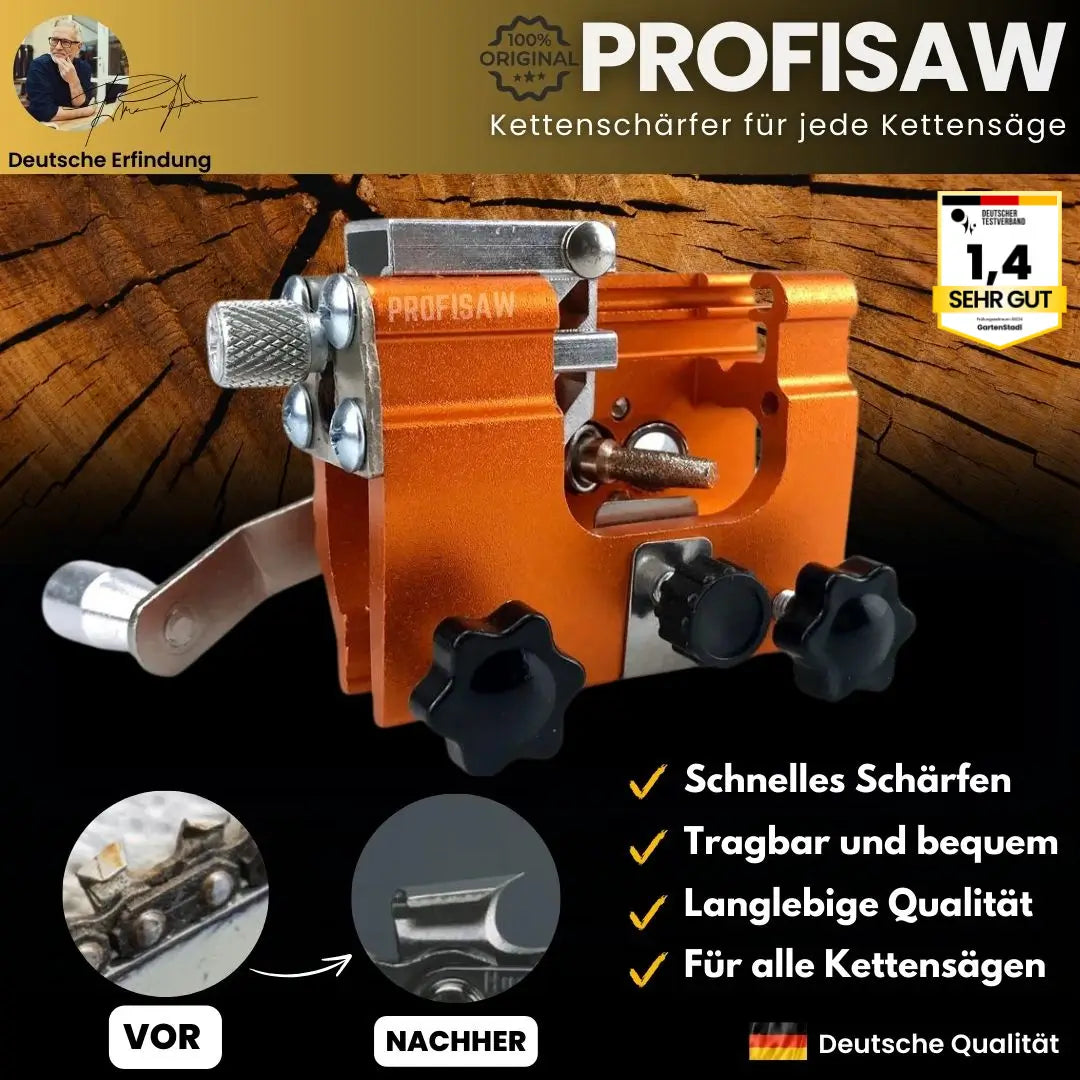ProfiSaw – Affilacatene universel pour tronçonneuses