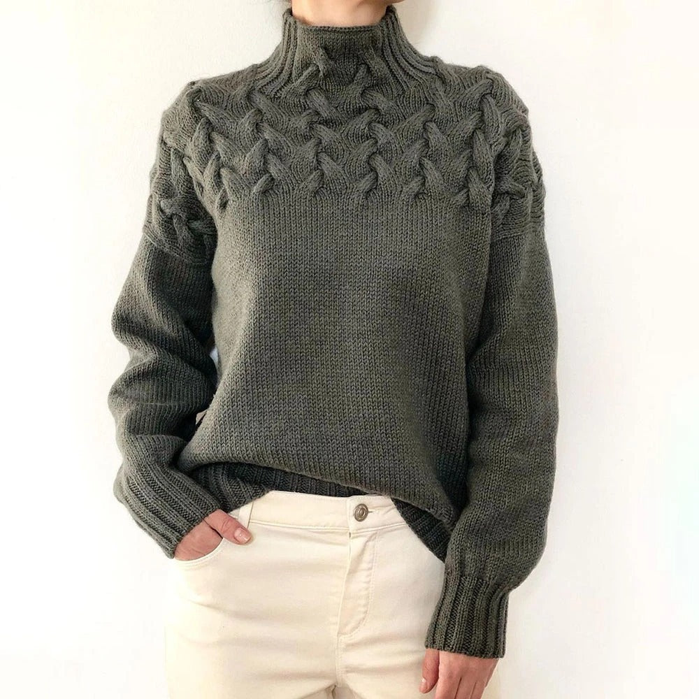 Loretta | Pull à Col Montant Doux et Enveloppant
