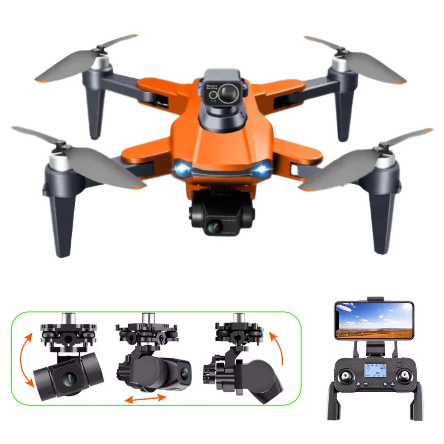 RG109 Pro – Drone con doppia fotocamera, GPS e motori brushless