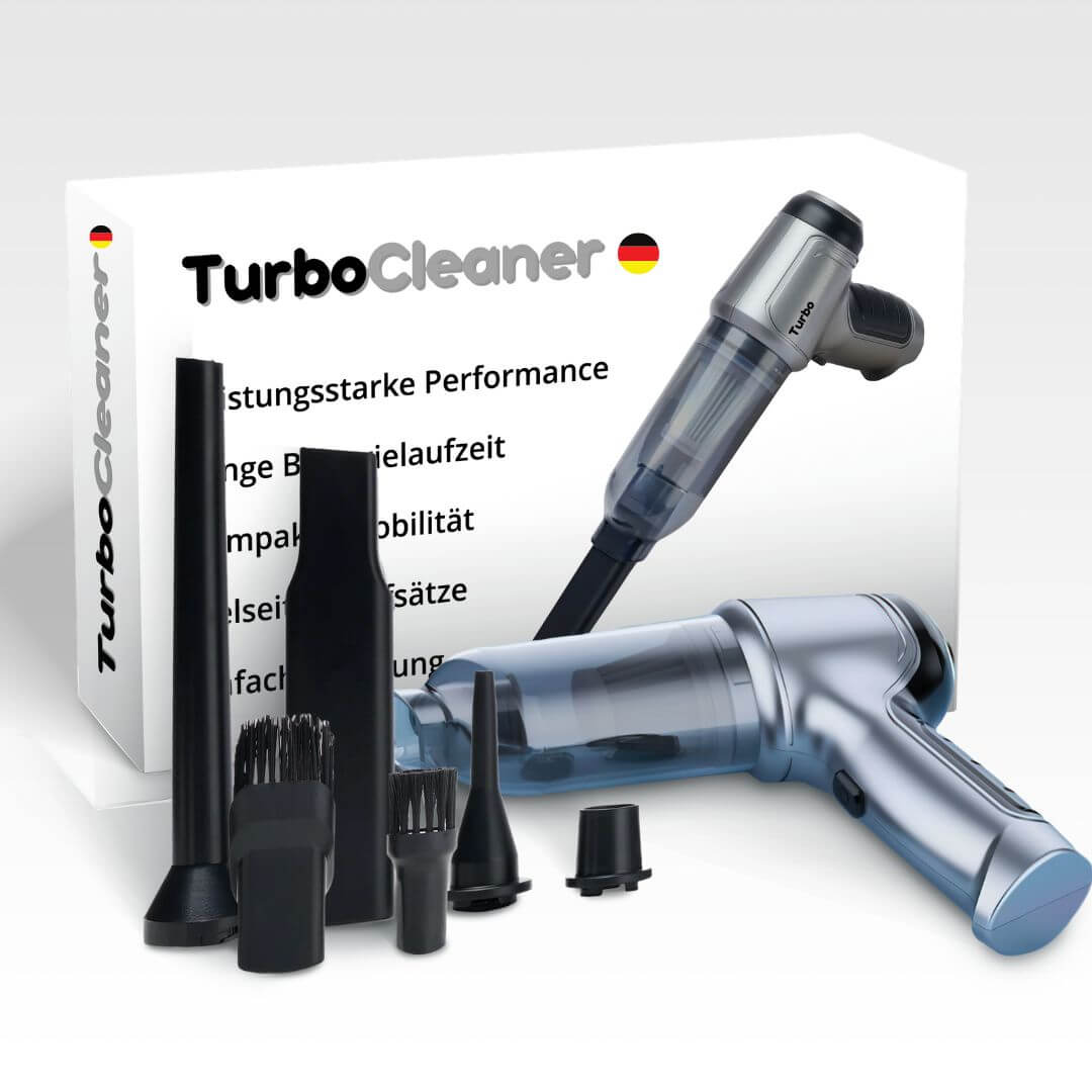 TurboClean Pro – Aspirateur portable haute puissance avec ensemble de filtres