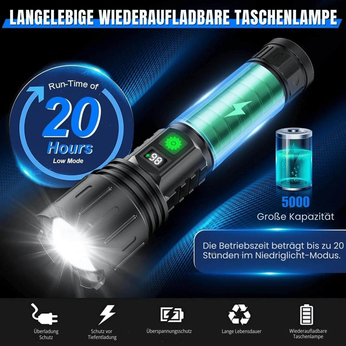 nordivo – Torche LED multifonction
