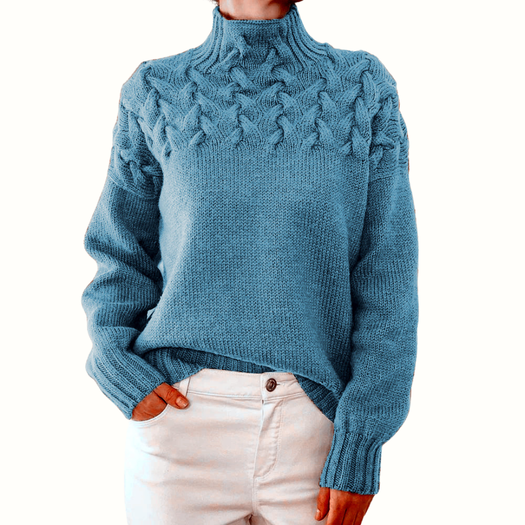 Loretta | Pull à Col Montant Doux et Enveloppant