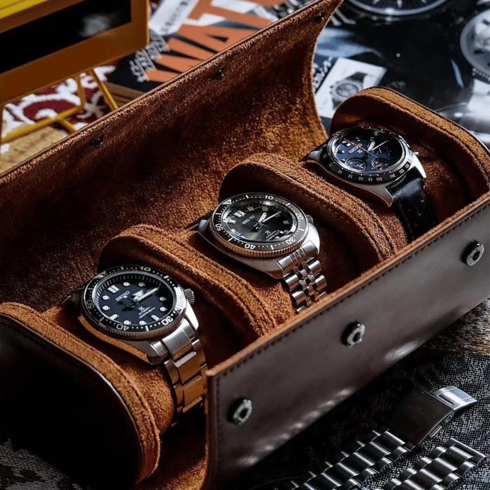 Étui en cuir pour montres