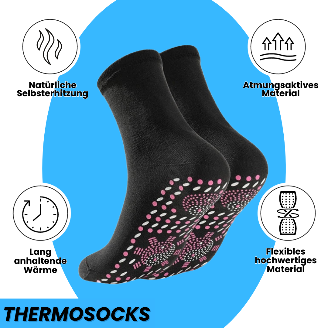 Lot de 4 ThermoSocks – Chaussettes thermiques unisexes