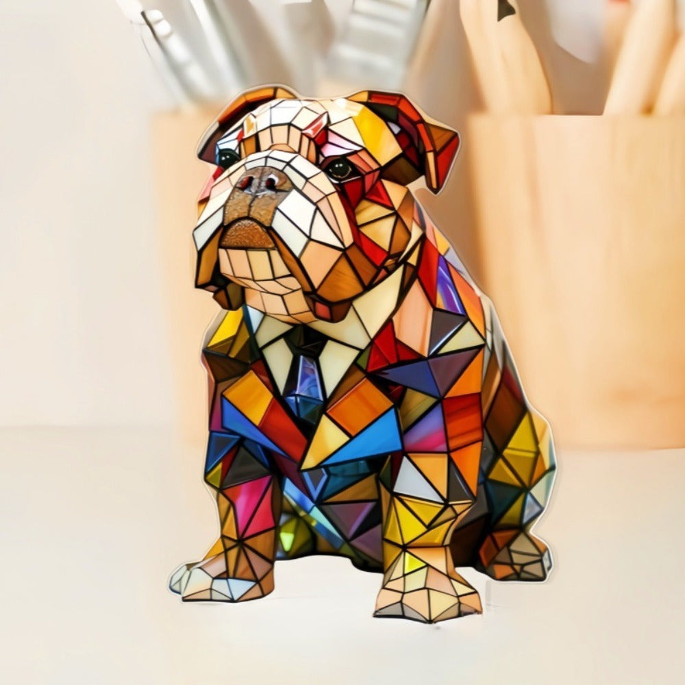 Lampe Bulldog Élégance – Lampe LED décorative avec chien