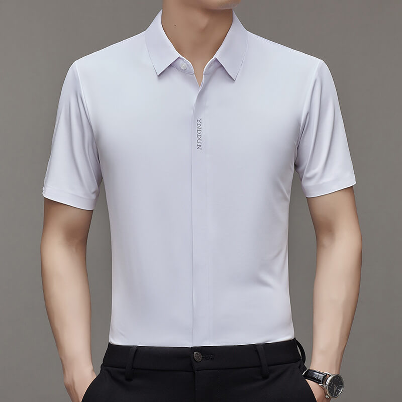 🔥Nuovi arrivi - 80% di sconto🔥Camicia da uomo in seta ghiacciata ad asciugatura rapida