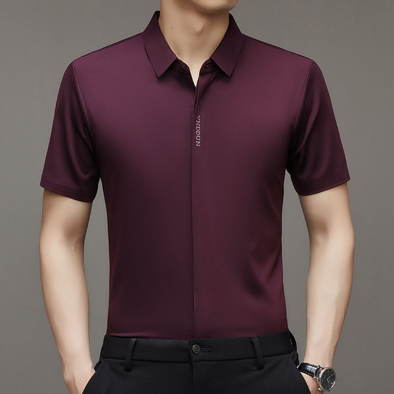🔥Nuovi arrivi - 80% di sconto🔥Camicia da uomo in seta ghiacciata ad asciugatura rapida