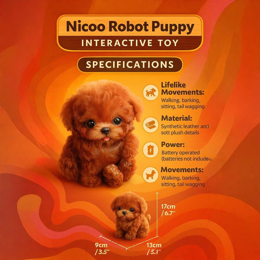 Jouet chien en peluche interactif pour enfants