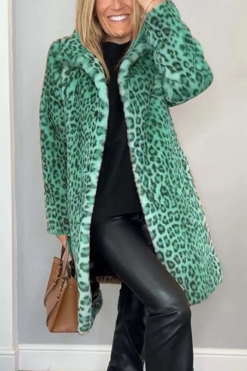 Nerina   -  cappotto leopardato elegante