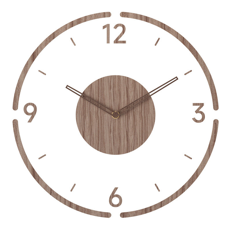 Nordora – Horloge murale en bois au design nordique silencieuse