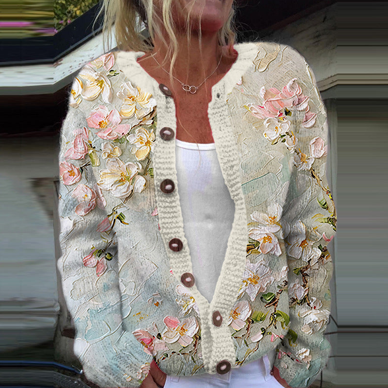 Karmen - cardigan floreale vintage