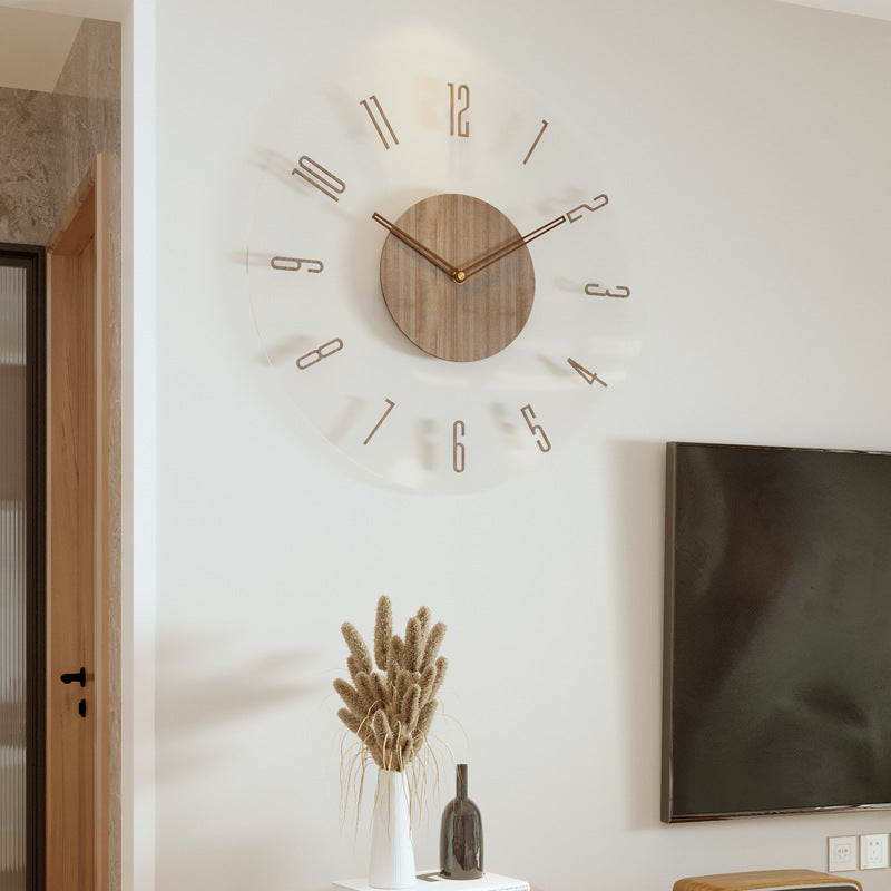 Nordora – Horloge murale en bois au design nordique silencieuse