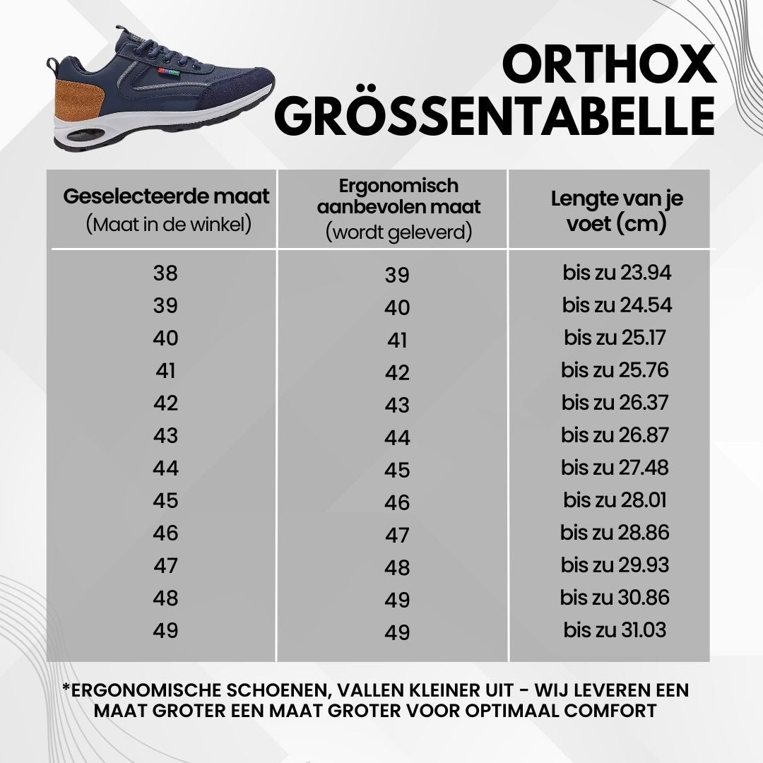 Orthox – Chaussures ergonomiques unisexes