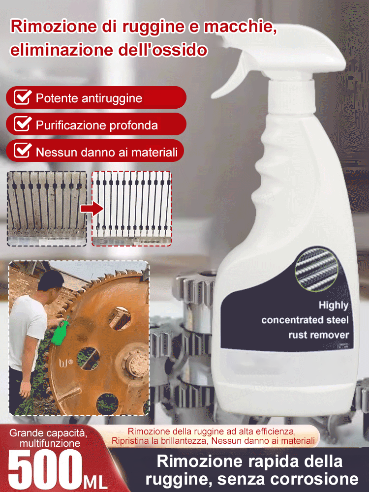 Spray Détachant Rouille