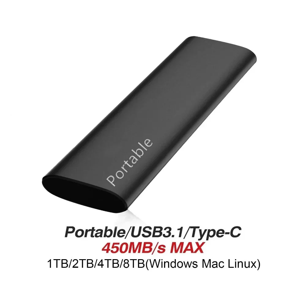 SSD portable en aluminium haute vitesse