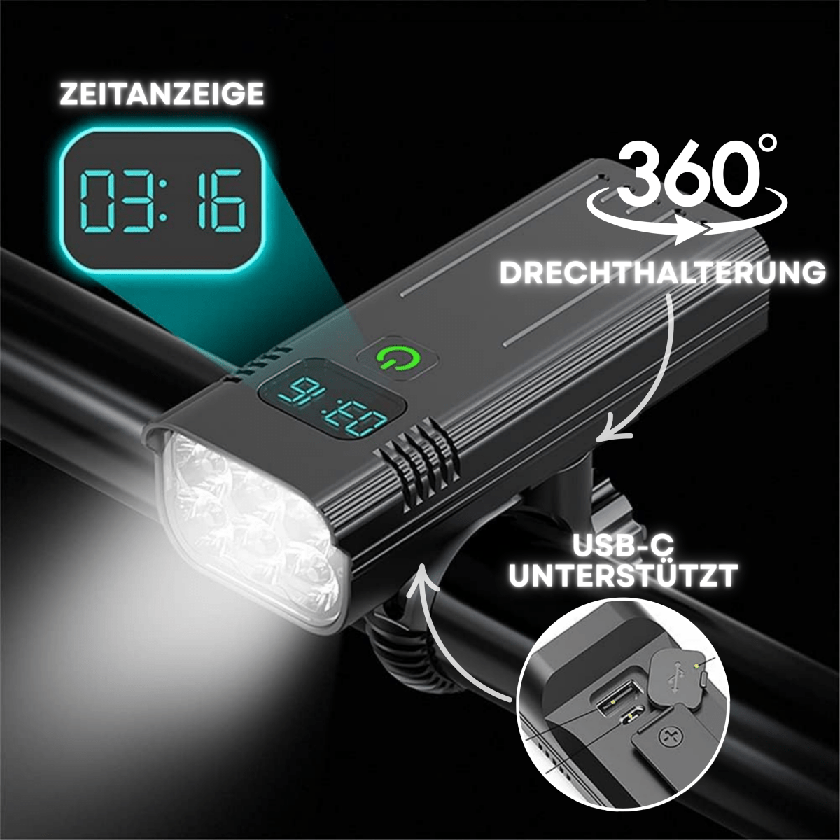 nordivo – Lumière LED pour vélo