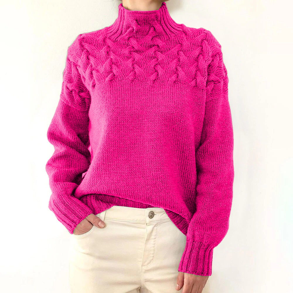 Loretta | Pull à Col Montant Doux et Enveloppant