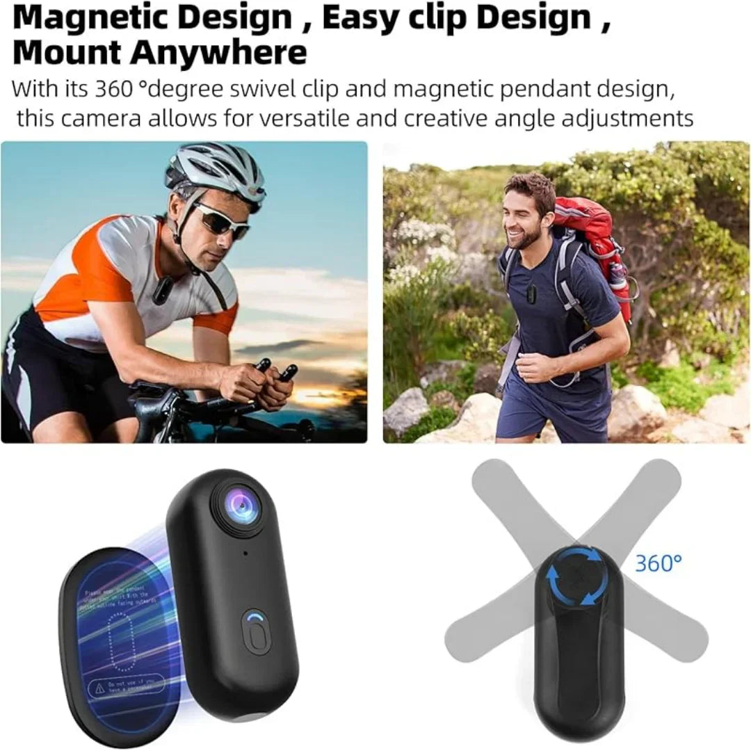 Caméra d'action mini 4K portable étanche