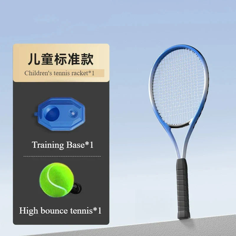 Set de tennis pour enfants avec entraîneur de rebond