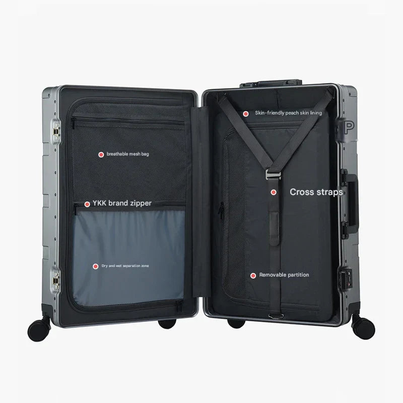 Pristina – Valise rigide en aluminium