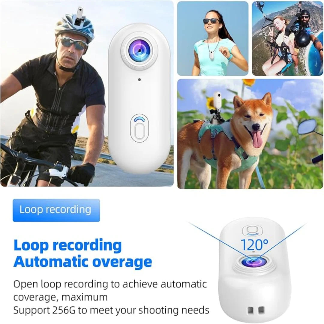 Caméra d'action mini 4K portable étanche