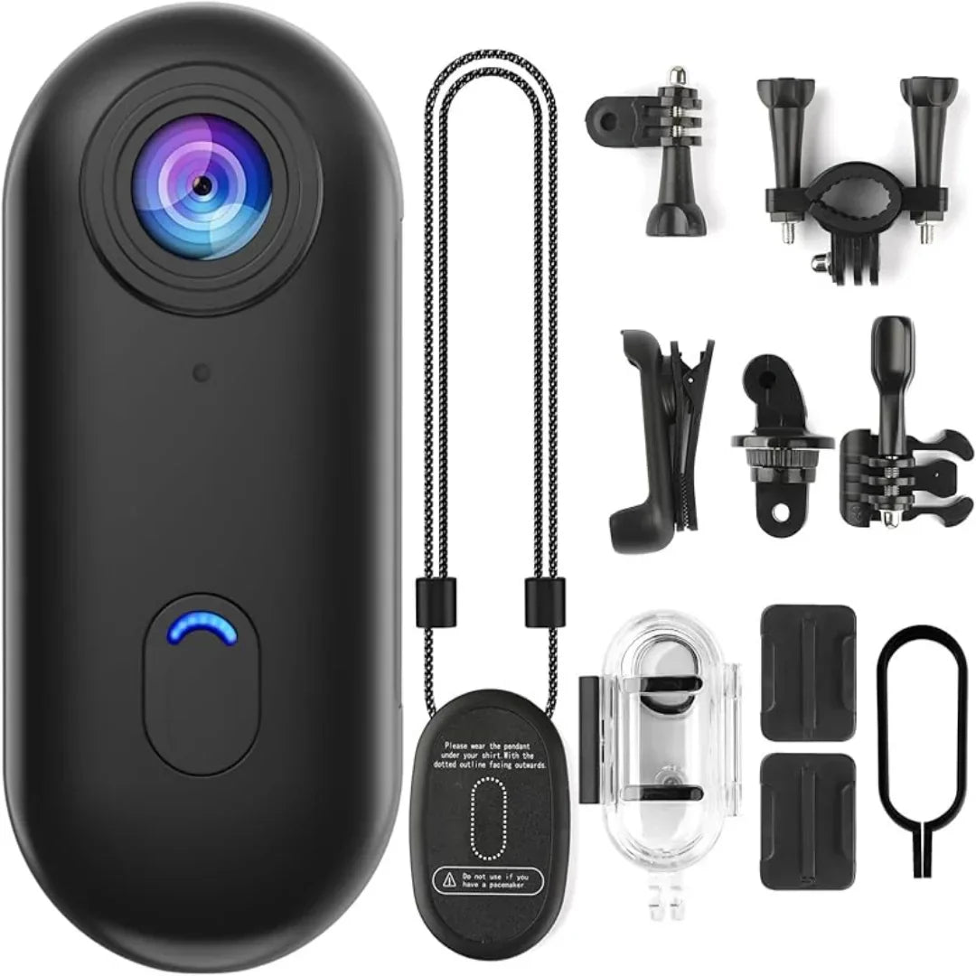 Caméra d'action mini 4K portable étanche