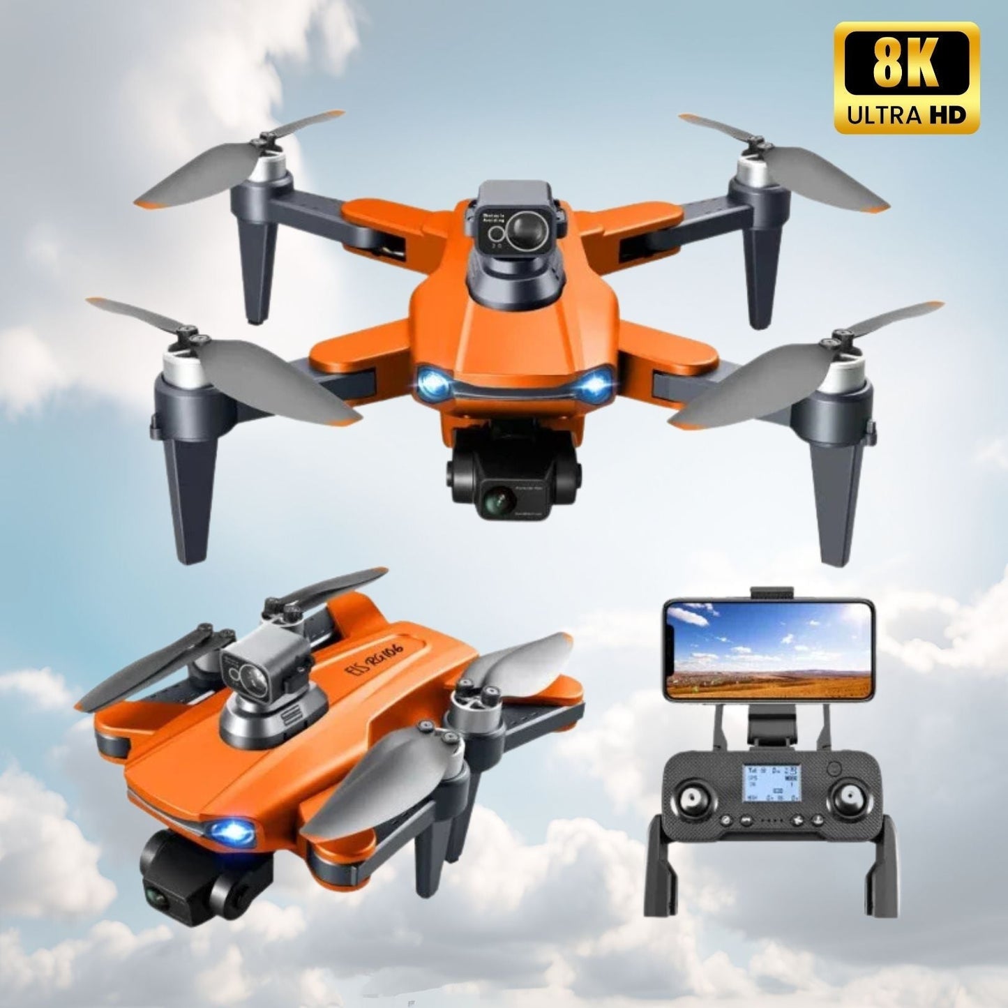 RG109 Pro – Drone con doppia fotocamera, GPS e motori brushless
