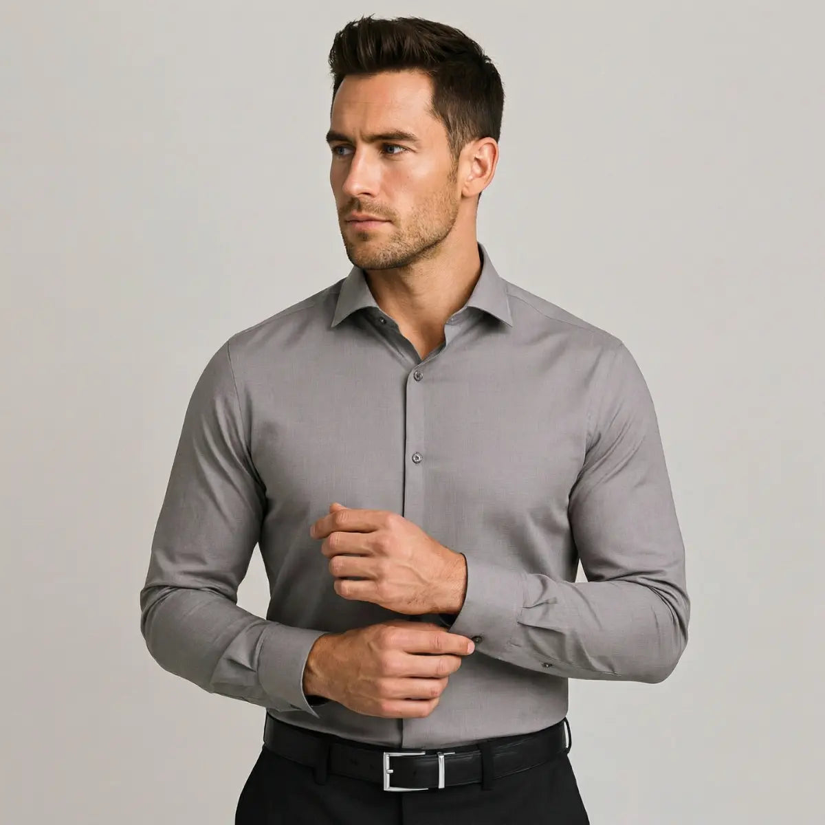 Camicia Antipiega a Taglio Aderente