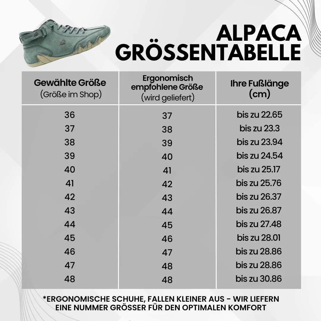 Alpaca – Scarpe barefoot in pelle impermeabili