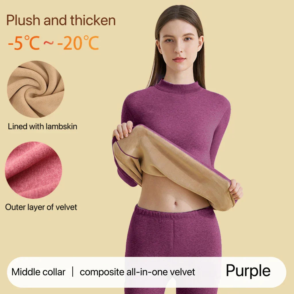 HeatLoom – Ensemble intime thermique pour femme sans coutures