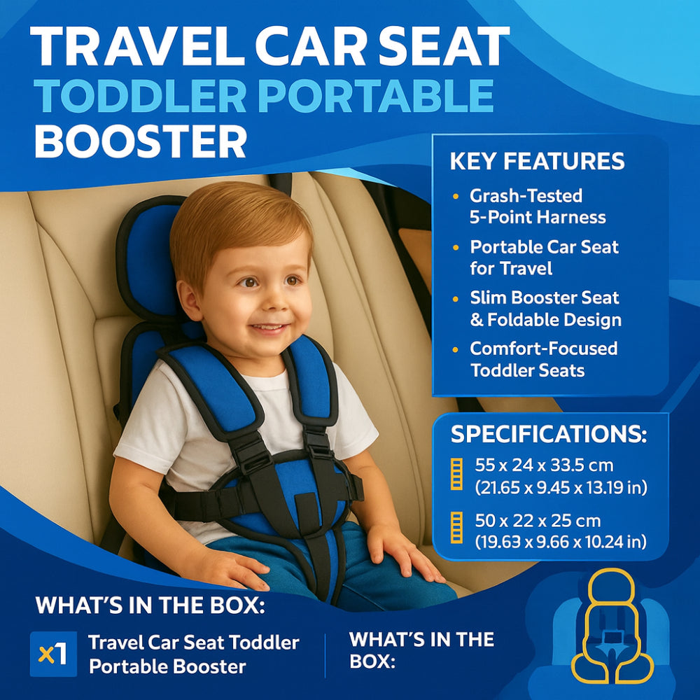 Seggiolino auto portatile per bambini compatto