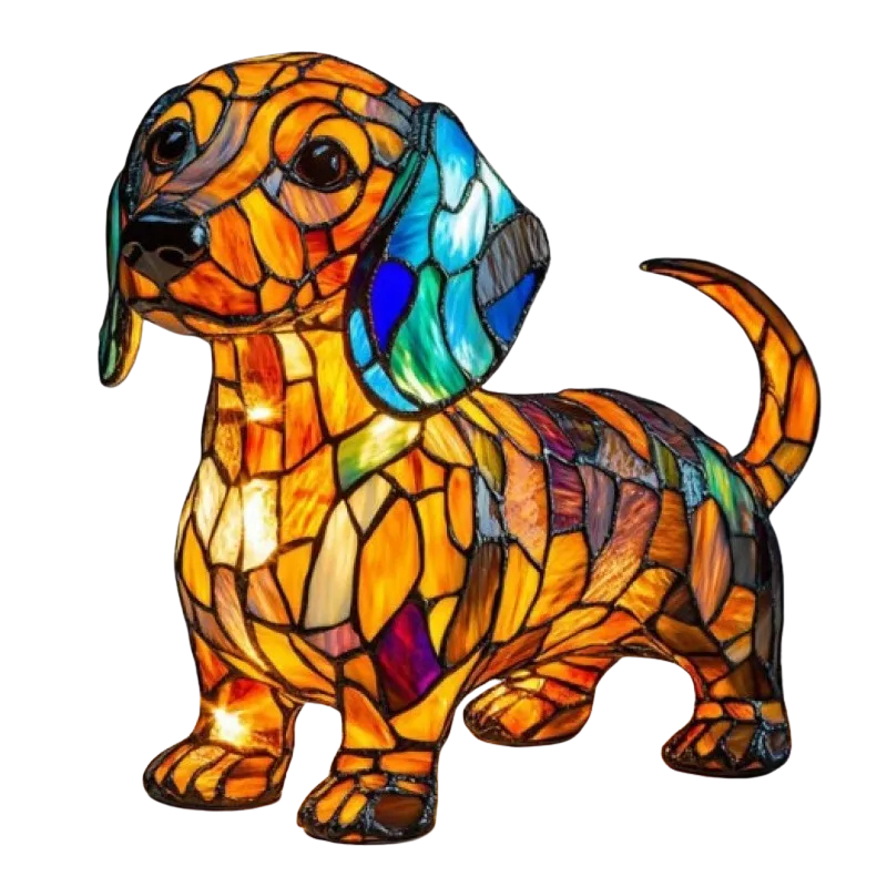 Lampe Bassotto Radiante – Lampe LED artisanale avec chien