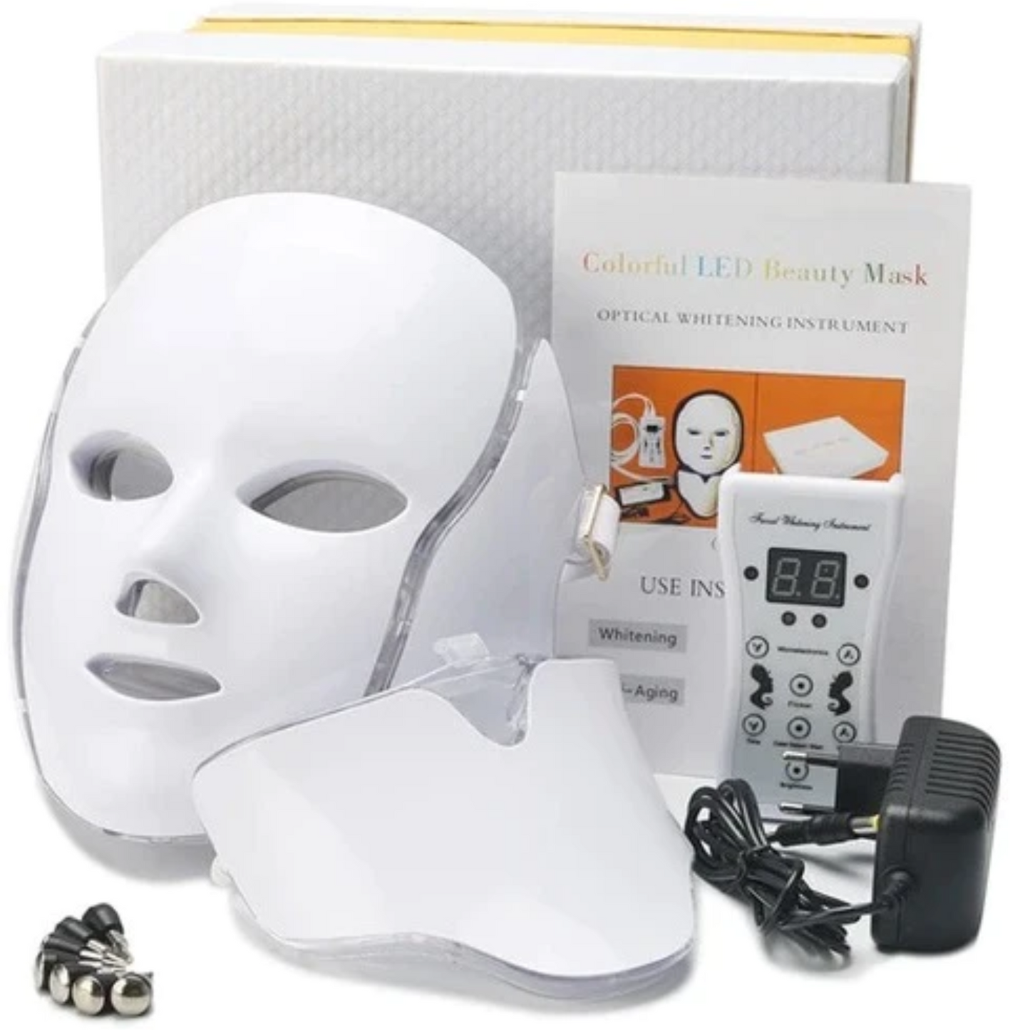 nordivo – Masque LED pour le visage avec plusieurs modes de lumière