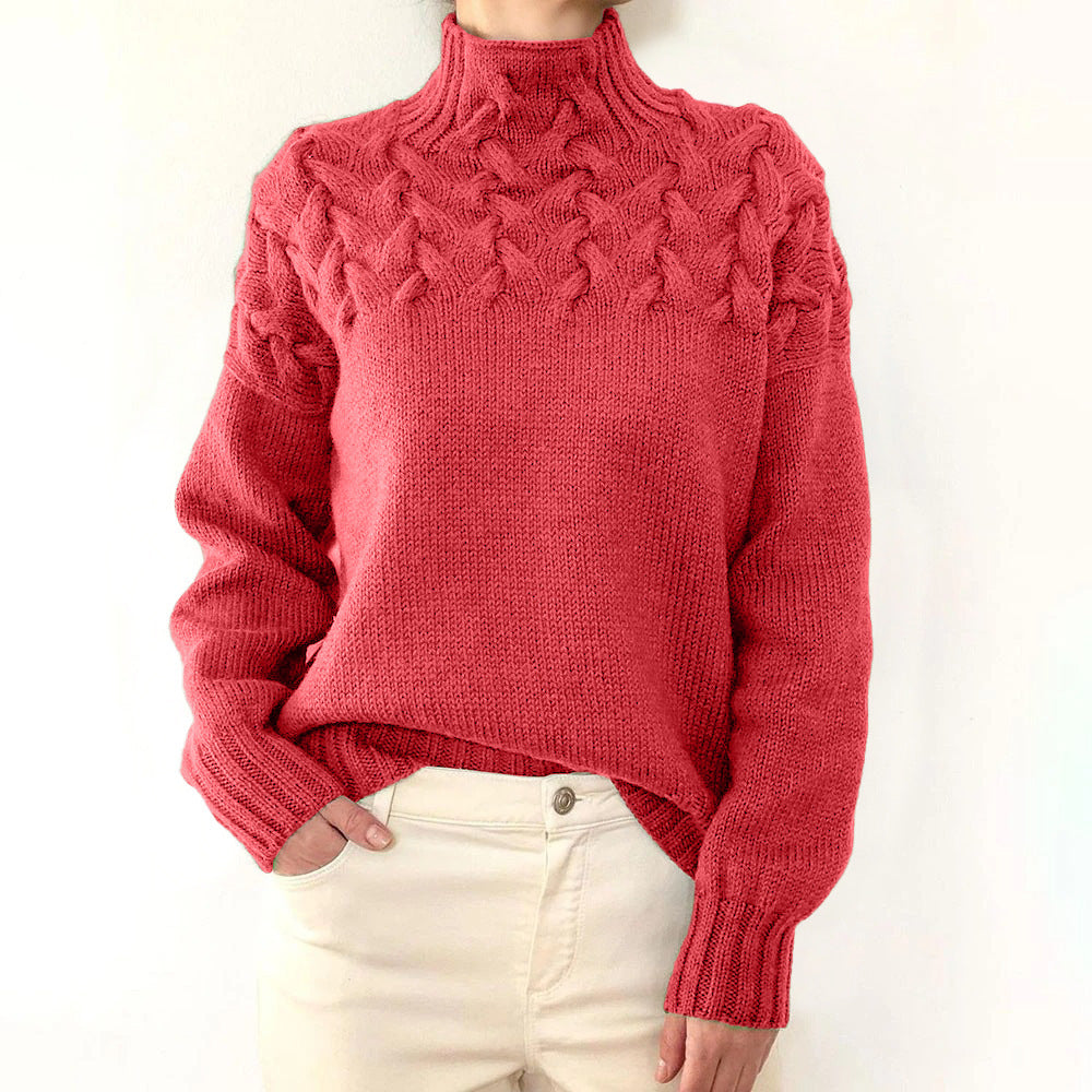 Loretta | Pull à Col Montant Doux et Enveloppant