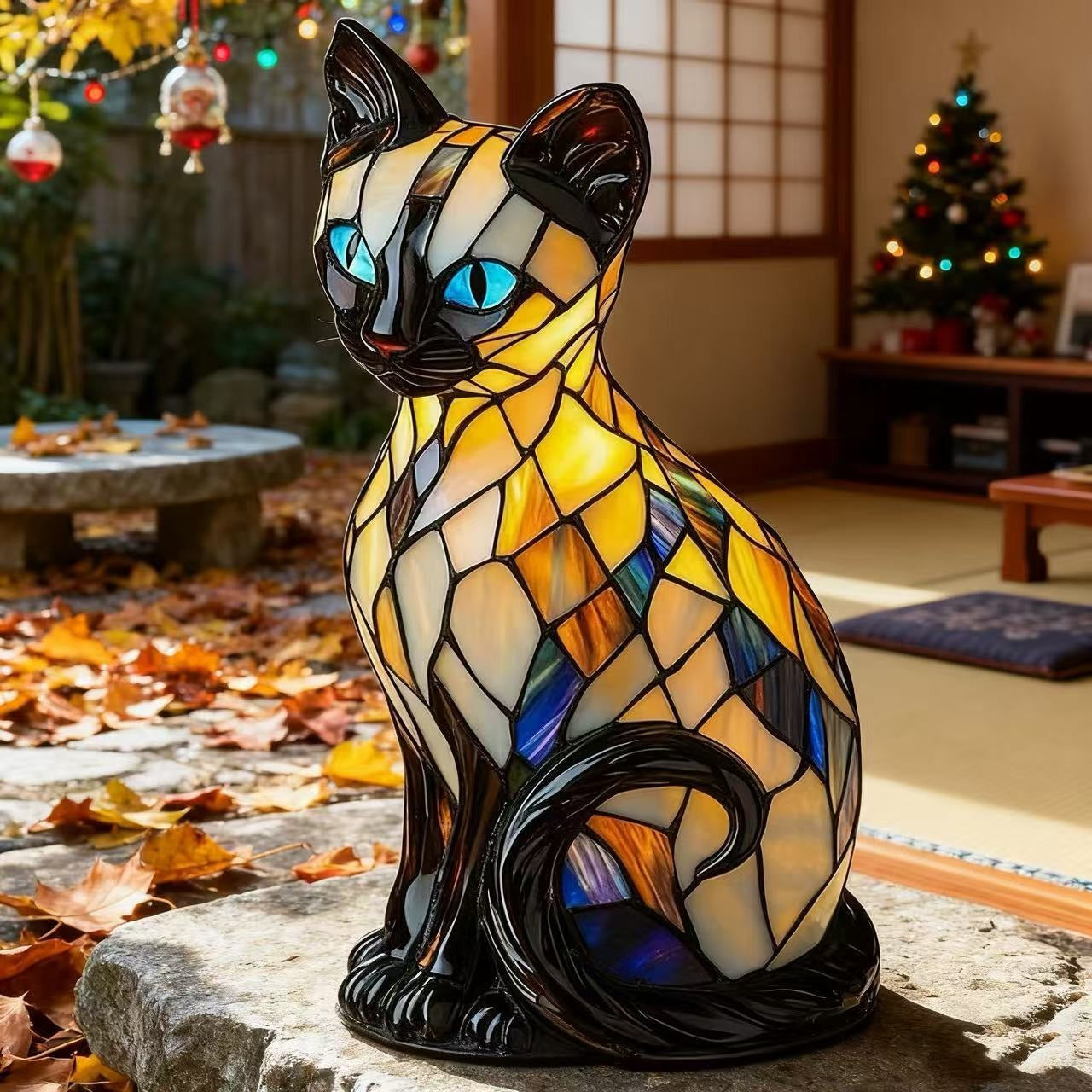 Luna – Lampe chat lumineuse artisanale