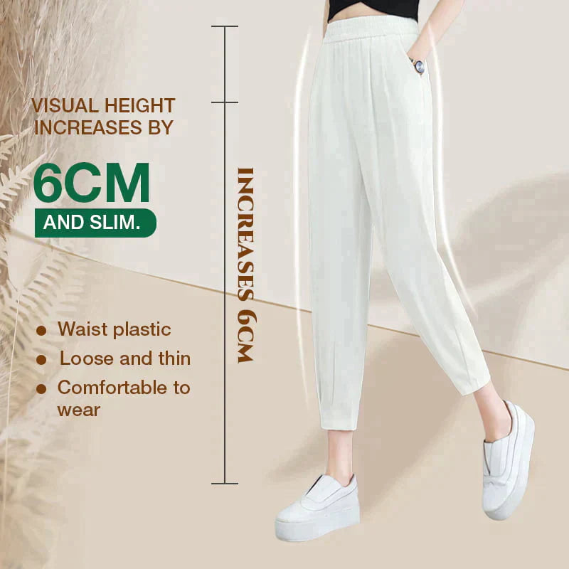 Pantalon droit décontracté extensible et respirant pour femme