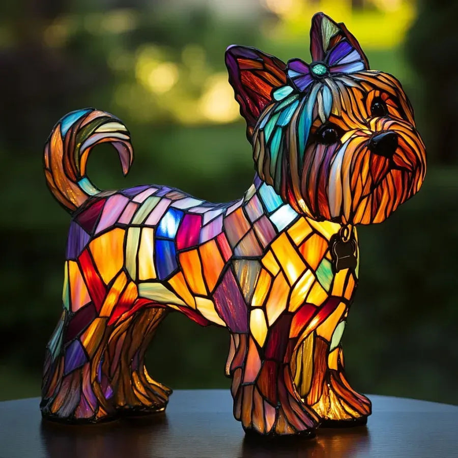 Lampe artisanale lumineuse pour chien