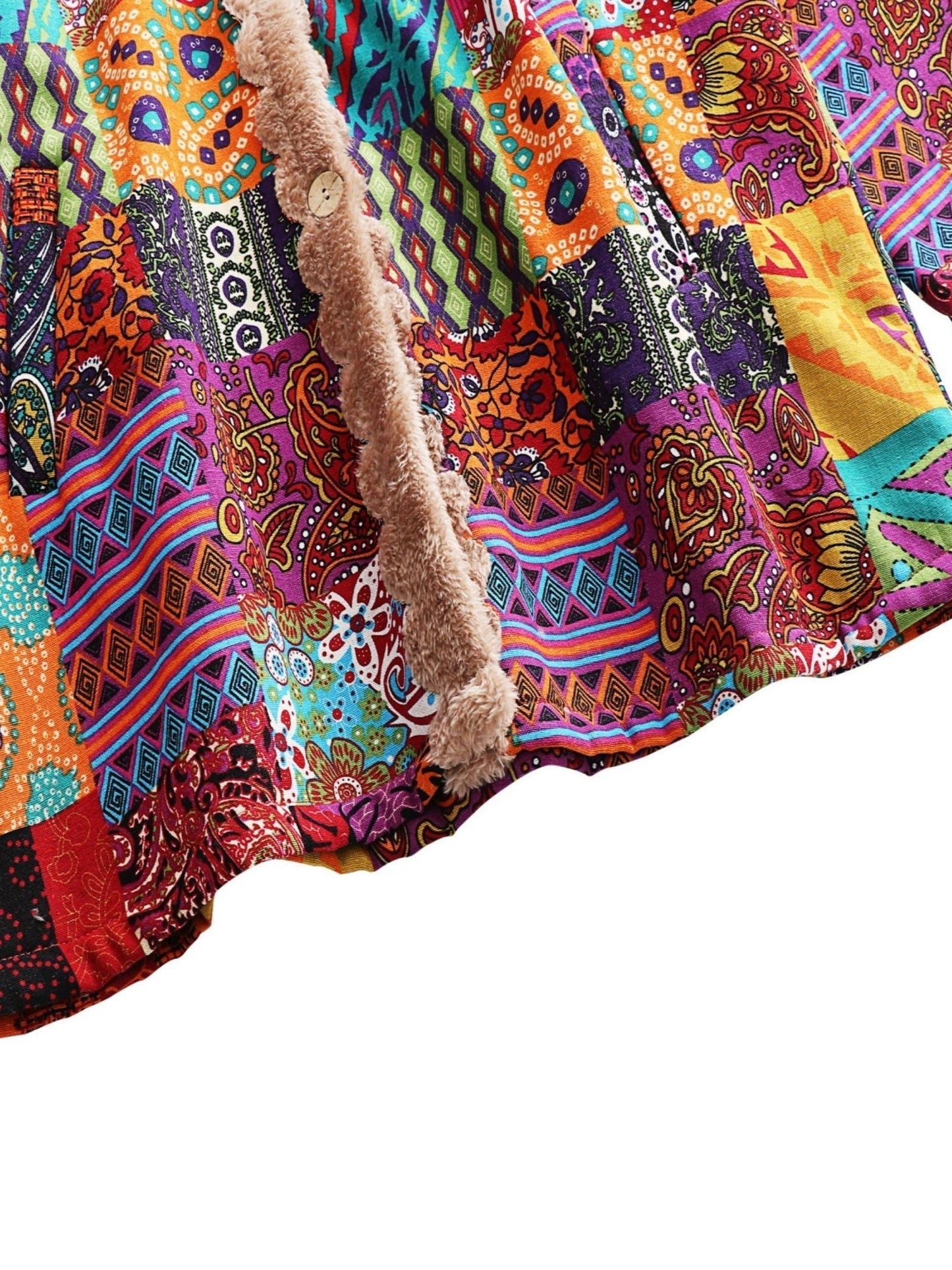 Lydia - cappotto patchwork boho