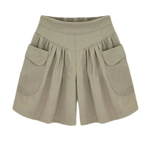 Shorts de plage décontractés pour femme avec taille élastique