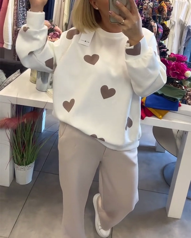 Kate - maglione cuori chic