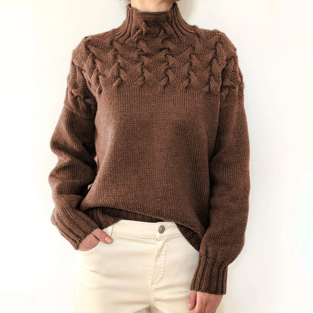 Loretta | Pull à Col Montant Doux et Enveloppant