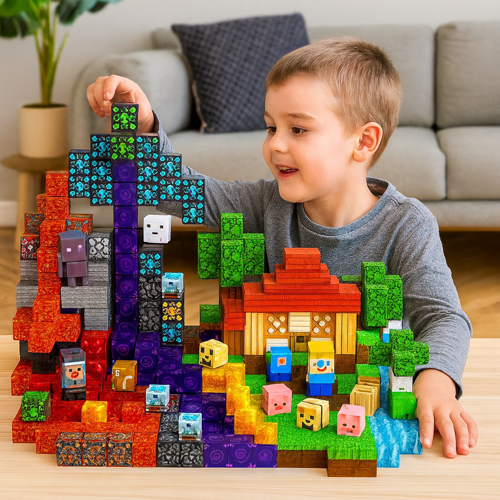 Jeu de construction magnétique pour enfants