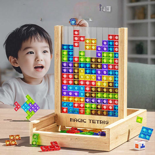 Gioco Tetris in legno educativo (Modelloo standard)